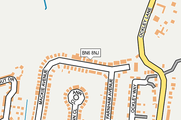 BN6 8NJ map - OS OpenMap – Local (Ordnance Survey) BN6 8NJ map - OS OpenMap – Local (Ordnance Survey)