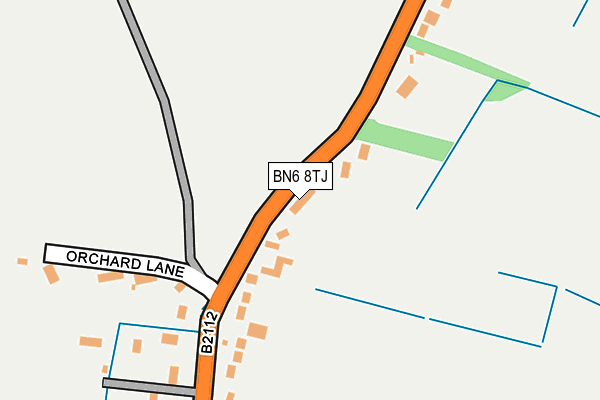 BN6 8TJ map - OS OpenMap – Local (Ordnance Survey) BN6 8TJ map - OS OpenMap – Local (Ordnance Survey)