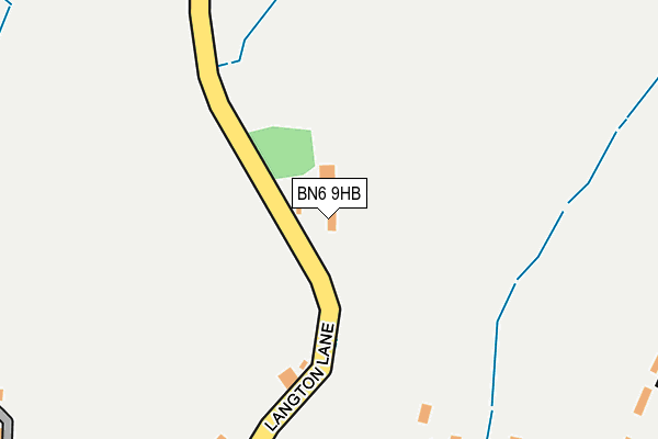 BN6 9HB map - OS OpenMap – Local (Ordnance Survey) BN6 9HB map - OS OpenMap – Local (Ordnance Survey)