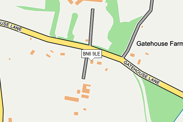 BN6 9LE map - OS OpenMap – Local (Ordnance Survey) BN6 9LE map - OS OpenMap – Local (Ordnance Survey)