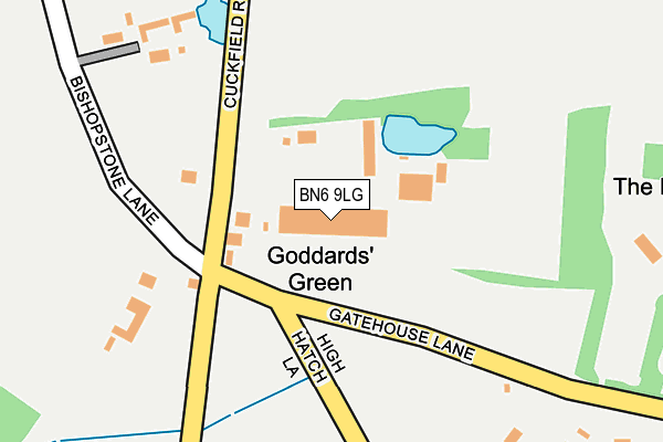 BN6 9LG map - OS OpenMap – Local (Ordnance Survey) BN6 9LG map - OS OpenMap – Local (Ordnance Survey)
