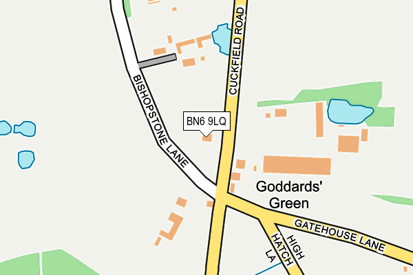 BN6 9LQ map - OS OpenMap – Local (Ordnance Survey) BN6 9LQ map - OS OpenMap – Local (Ordnance Survey)