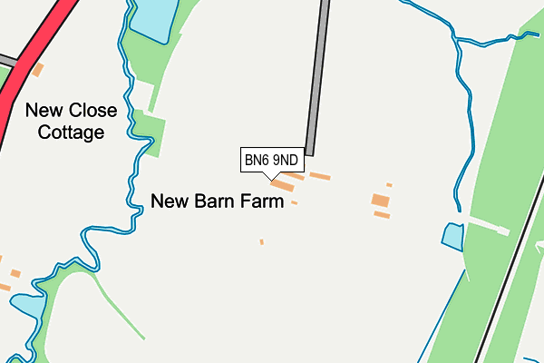 BN6 9ND map - OS OpenMap – Local (Ordnance Survey) BN6 9ND map - OS OpenMap – Local (Ordnance Survey)