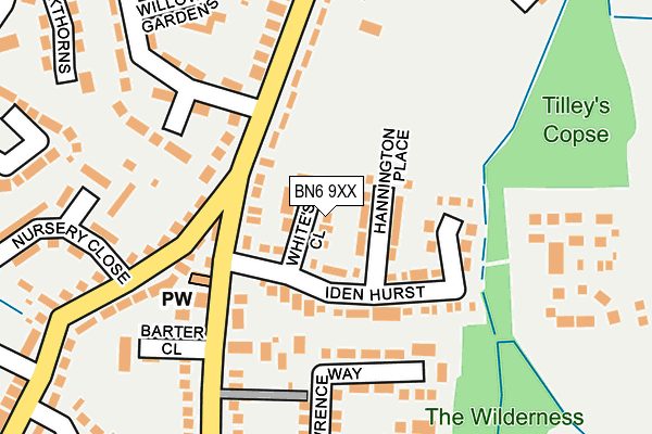 BN6 9XX map - OS OpenMap – Local (Ordnance Survey) BN6 9XX map - OS OpenMap – Local (Ordnance Survey)