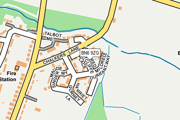 BN6 9ZG map - OS OpenMap – Local (Ordnance Survey) BN6 9ZG map - OS OpenMap – Local (Ordnance Survey)