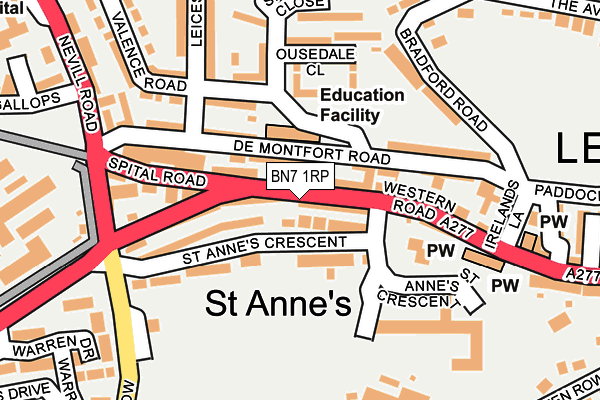 BN7 1RP map - OS OpenMap – Local (Ordnance Survey) BN7 1RP map - OS OpenMap – Local (Ordnance Survey)