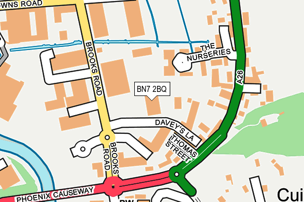 BN7 2BQ map - OS OpenMap – Local (Ordnance Survey) BN7 2BQ map - OS OpenMap – Local (Ordnance Survey)