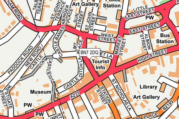 BN7 2DQ map - OS OpenMap – Local (Ordnance Survey) BN7 2DQ map - OS OpenMap – Local (Ordnance Survey)