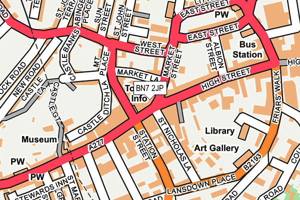 BN7 2JP map - OS OpenMap – Local (Ordnance Survey) BN7 2JP map - OS OpenMap – Local (Ordnance Survey)