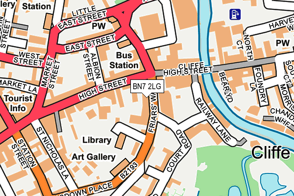 BN7 2LG map - OS OpenMap – Local (Ordnance Survey)