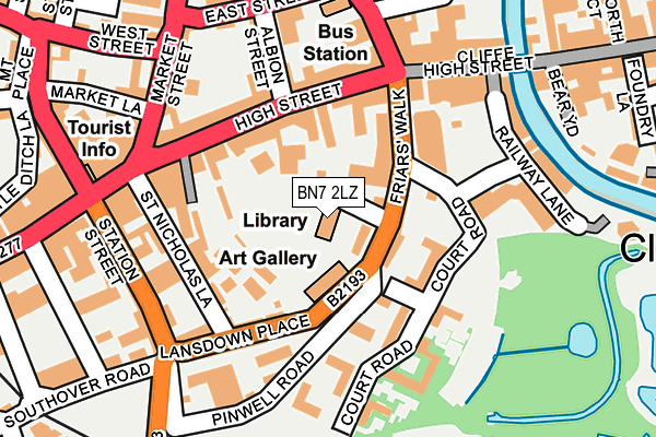 BN7 2LZ map - OS OpenMap – Local (Ordnance Survey) BN7 2LZ map - OS OpenMap – Local (Ordnance Survey)