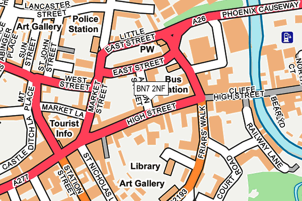 BN7 2NF map - OS OpenMap – Local (Ordnance Survey) BN7 2NF map - OS OpenMap – Local (Ordnance Survey)