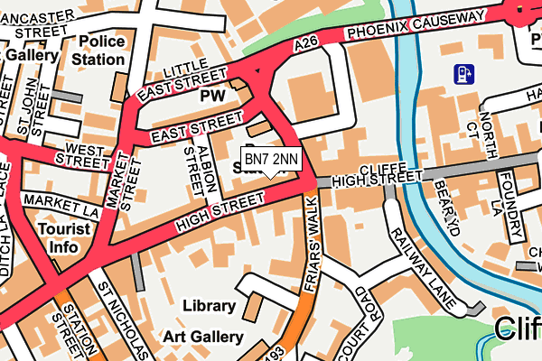 BN7 2NN map - OS OpenMap – Local (Ordnance Survey) BN7 2NN map - OS OpenMap – Local (Ordnance Survey)