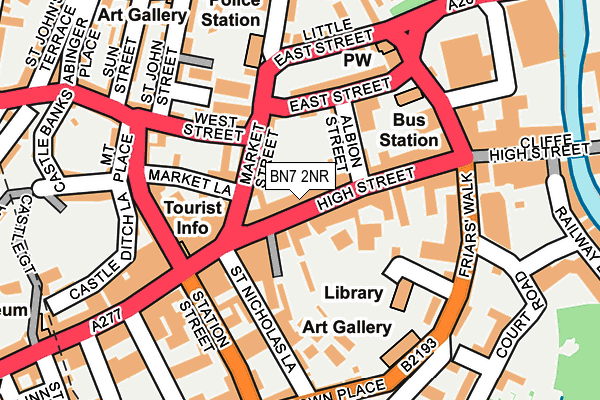 BN7 2NR map - OS OpenMap – Local (Ordnance Survey) BN7 2NR map - OS OpenMap – Local (Ordnance Survey)