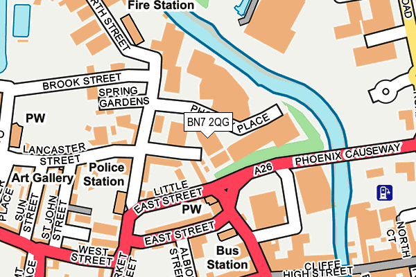 BN7 2QG map - OS OpenMap – Local (Ordnance Survey) BN7 2QG map - OS OpenMap – Local (Ordnance Survey)