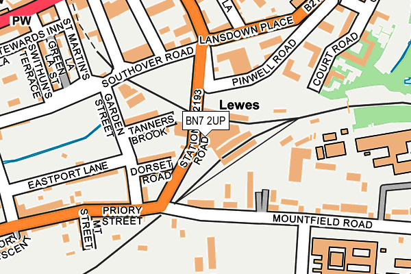 BN7 2UP map - OS OpenMap – Local (Ordnance Survey) BN7 2UP map - OS OpenMap – Local (Ordnance Survey)