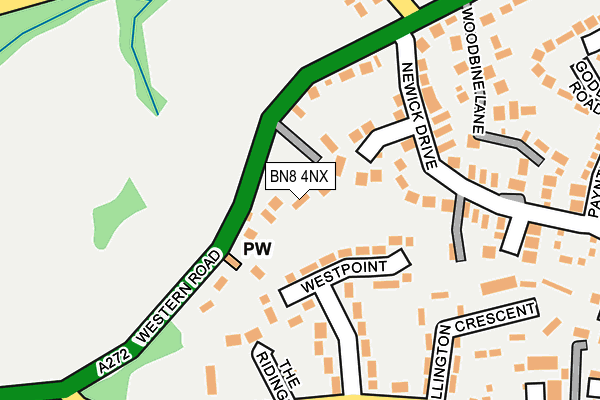 BN8 4NX map - OS OpenMap – Local (Ordnance Survey) BN8 4NX map - OS OpenMap – Local (Ordnance Survey)