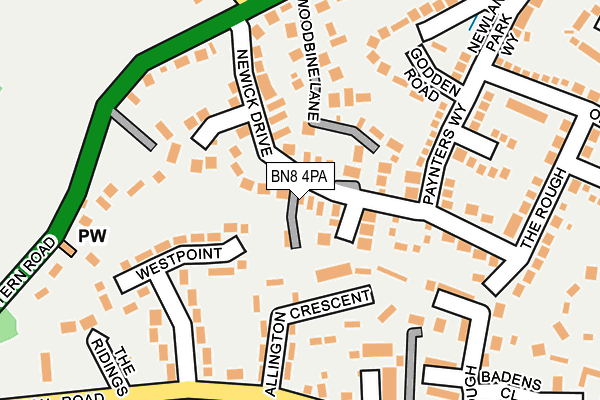 BN8 4PA map - OS OpenMap – Local (Ordnance Survey) BN8 4PA map - OS OpenMap – Local (Ordnance Survey)