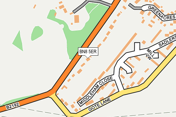 BN8 5ER map - OS OpenMap – Local (Ordnance Survey) BN8 5ER map - OS OpenMap – Local (Ordnance Survey)