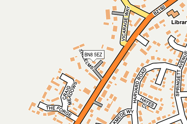 BN8 5EZ map - OS OpenMap – Local (Ordnance Survey) BN8 5EZ map - OS OpenMap – Local (Ordnance Survey)