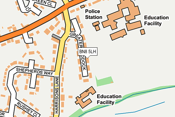 BN8 5LH map - OS OpenMap – Local (Ordnance Survey) BN8 5LH map - OS OpenMap – Local (Ordnance Survey)