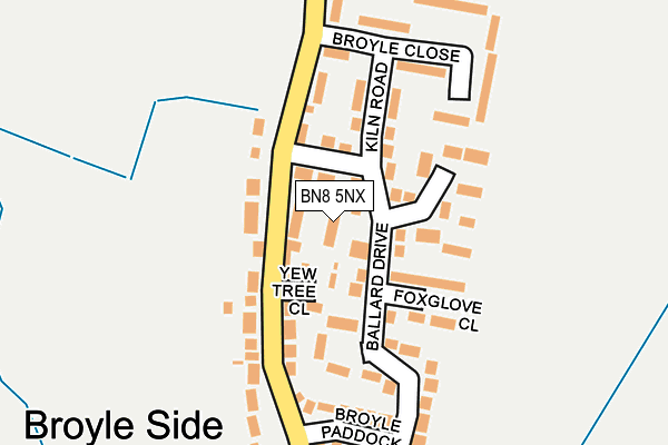 BN8 5NX map - OS OpenMap – Local (Ordnance Survey) BN8 5NX map - OS OpenMap – Local (Ordnance Survey)