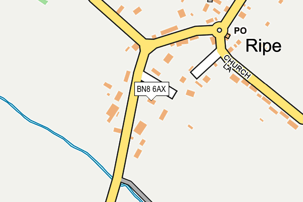 BN8 6AX map - OS OpenMap – Local (Ordnance Survey) BN8 6AX map - OS OpenMap – Local (Ordnance Survey)
