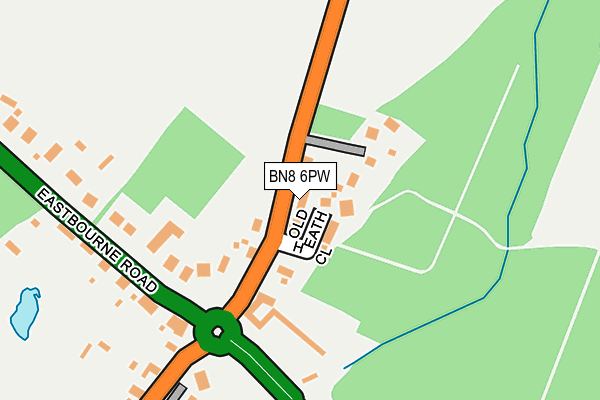 BN8 6PW map - OS OpenMap – Local (Ordnance Survey) BN8 6PW map - OS OpenMap – Local (Ordnance Survey)