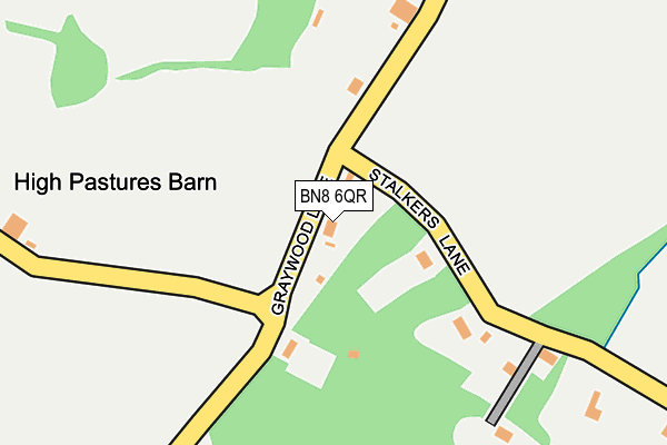BN8 6QR map - OS OpenMap – Local (Ordnance Survey) BN8 6QR map - OS OpenMap – Local (Ordnance Survey)
