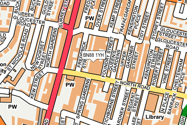 BN88 1YH map - OS OpenMap – Local (Ordnance Survey) BN88 1YH map - OS OpenMap – Local (Ordnance Survey)