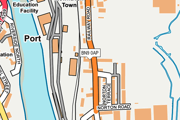 BN9 0AP map - OS OpenMap – Local (Ordnance Survey) BN9 0AP map - OS OpenMap – Local (Ordnance Survey)