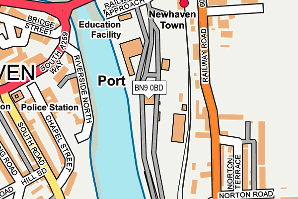 BN9 0BD map - OS OpenMap – Local (Ordnance Survey) BN9 0BD map - OS OpenMap – Local (Ordnance Survey)