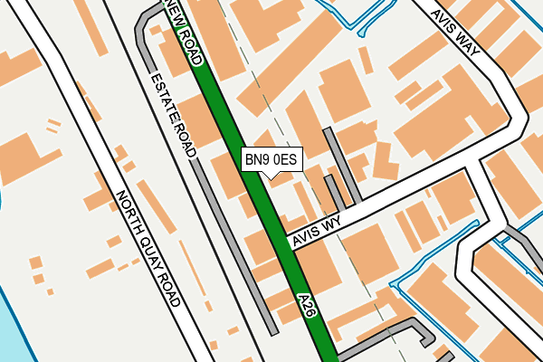 BN9 0ES map - OS OpenMap – Local (Ordnance Survey) BN9 0ES map - OS OpenMap – Local (Ordnance Survey)