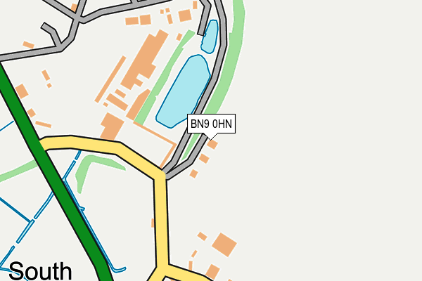 BN9 0HN map - OS OpenMap – Local (Ordnance Survey) BN9 0HN map - OS OpenMap – Local (Ordnance Survey)