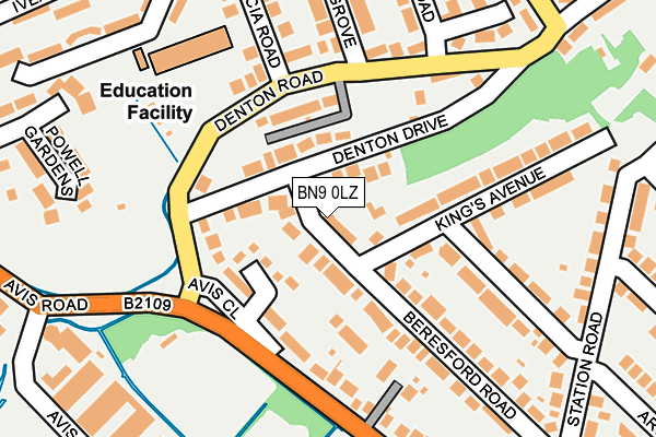 BN9 0LZ map - OS OpenMap – Local (Ordnance Survey) BN9 0LZ map - OS OpenMap – Local (Ordnance Survey)