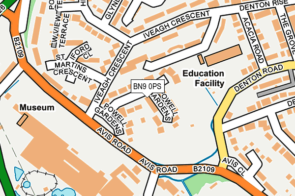 BN9 0PS map - OS OpenMap – Local (Ordnance Survey) BN9 0PS map - OS OpenMap – Local (Ordnance Survey)