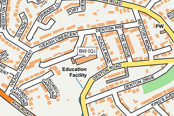 BN9 0QJ map - OS OpenMap – Local (Ordnance Survey) BN9 0QJ map - OS OpenMap – Local (Ordnance Survey)