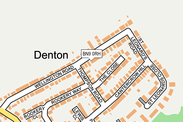 BN9 0RH map - OS OpenMap – Local (Ordnance Survey)