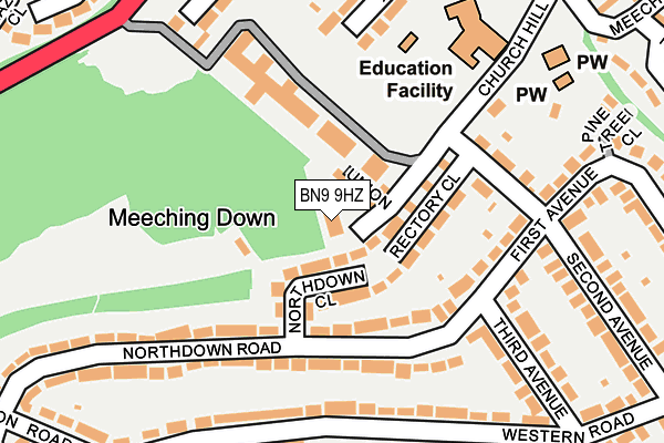 BN9 9HZ map - OS OpenMap – Local (Ordnance Survey) BN9 9HZ map - OS OpenMap – Local (Ordnance Survey)