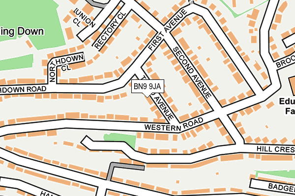 BN9 9JA map - OS OpenMap – Local (Ordnance Survey) BN9 9JA map - OS OpenMap – Local (Ordnance Survey)