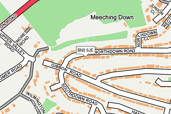 BN9 9JE map - OS OpenMap – Local (Ordnance Survey) BN9 9JE map - OS OpenMap – Local (Ordnance Survey)