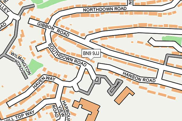 BN9 9JJ map - OS OpenMap – Local (Ordnance Survey) BN9 9JJ map - OS OpenMap – Local (Ordnance Survey)
