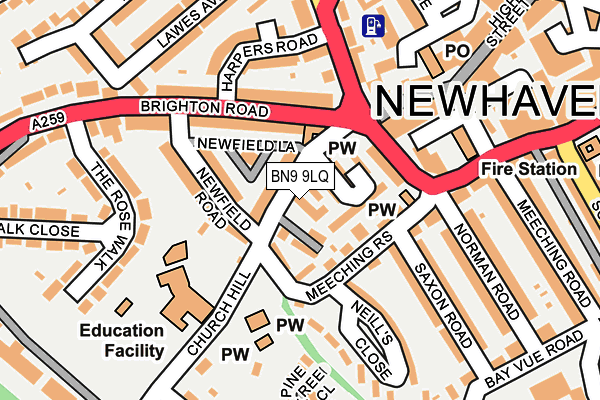 BN9 9LQ map - OS OpenMap – Local (Ordnance Survey) BN9 9LQ map - OS OpenMap – Local (Ordnance Survey)