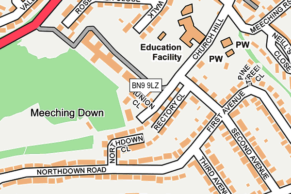 BN9 9LZ map - OS OpenMap – Local (Ordnance Survey) BN9 9LZ map - OS OpenMap – Local (Ordnance Survey)