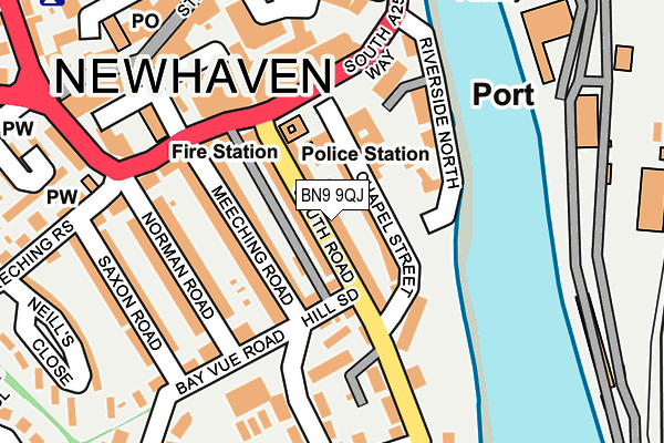 BN9 9QJ map - OS OpenMap – Local (Ordnance Survey) BN9 9QJ map - OS OpenMap – Local (Ordnance Survey)