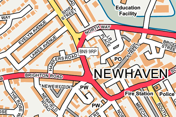 BN9 9RP map - OS OpenMap – Local (Ordnance Survey) BN9 9RP map - OS OpenMap – Local (Ordnance Survey)