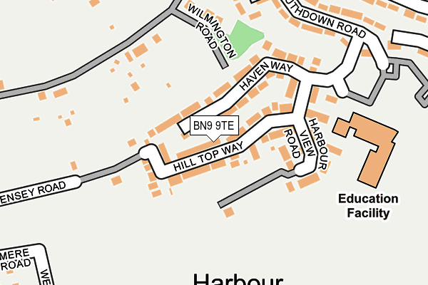BN9 9TE map - OS OpenMap – Local (Ordnance Survey) BN9 9TE map - OS OpenMap – Local (Ordnance Survey)