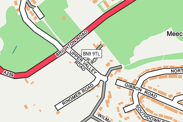 BN9 9TL map - OS OpenMap – Local (Ordnance Survey) BN9 9TL map - OS OpenMap – Local (Ordnance Survey)