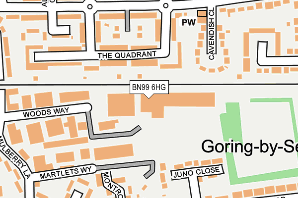 BN99 6HG map - OS OpenMap – Local (Ordnance Survey) BN99 6HG map - OS OpenMap – Local (Ordnance Survey)