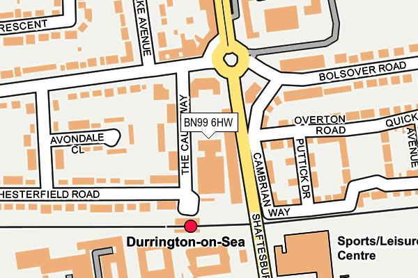 BN99 6HW map - OS OpenMap – Local (Ordnance Survey) BN99 6HW map - OS OpenMap – Local (Ordnance Survey)
